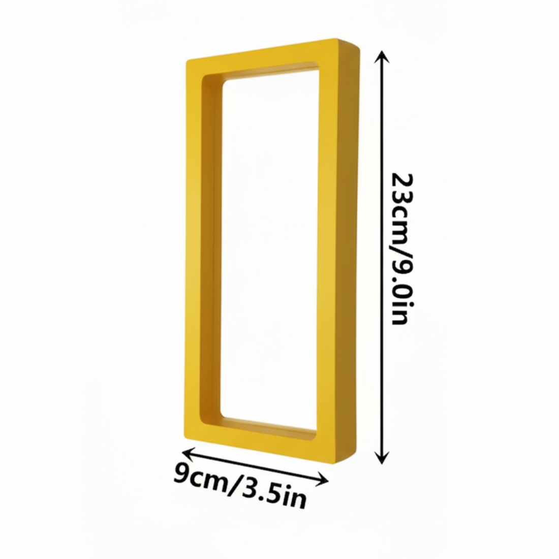 9X23 Jewellery Floating Display Frame Box - 3D Effect Transparent Display Case for Necklace, Pendant | Black, White & Multicolor | Pack of 10/20/50/100