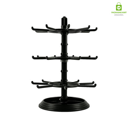 Rotating Earring Display Stand – 360 Degree Jewelry Organizer Rack