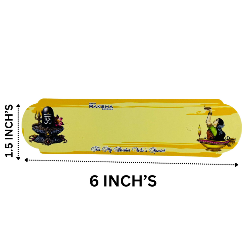 Rakhi Greeting Card Combo with Rakhi Band