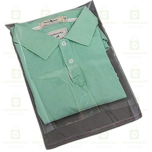8X13X14 Plastic Transparent Poly Bags For Packing Saree Cloth Sealable | Used For Saree Packing, Shirts Packing,Bopp Poly Bags Self Adhesive