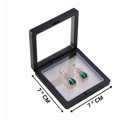 7X7 Jewellery Floating Frame Display Box – 3D Effect for Rings & Pendants