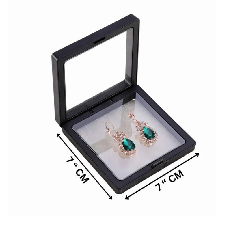 7X7 Jewellery Floating Frame Display Box – 3D Effect for Rings & Pendants