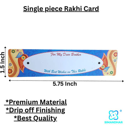 Handmade Raksha Bandhan Card – Unique Rakhi Greeting