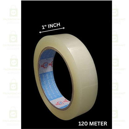 1 Inch X 100 Meters White BOPP Self Adhesive Packing Tape – Waterproof & Tear Resistant