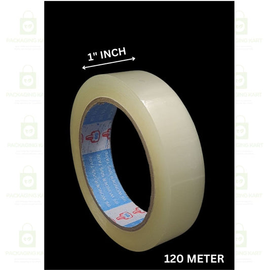 1 Inch X 100 Meters White BOPP Self Adhesive Packing Tape – Waterproof & Tear Resistant