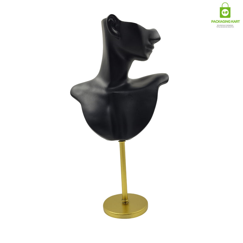 Elegant Face Mannequin Jewelry Display for Necklaces