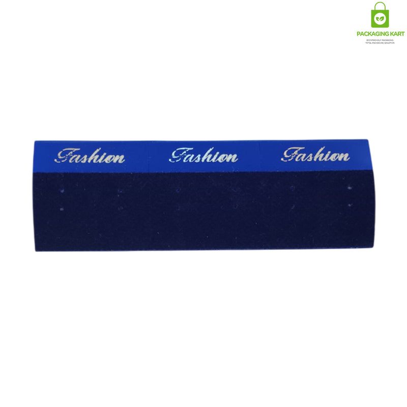 Elegant Blue Velvet Earrings Display Card for Retail & Gifting