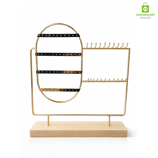 Luxury Gold Plated Frame Earrings Stand for Women Jewellery