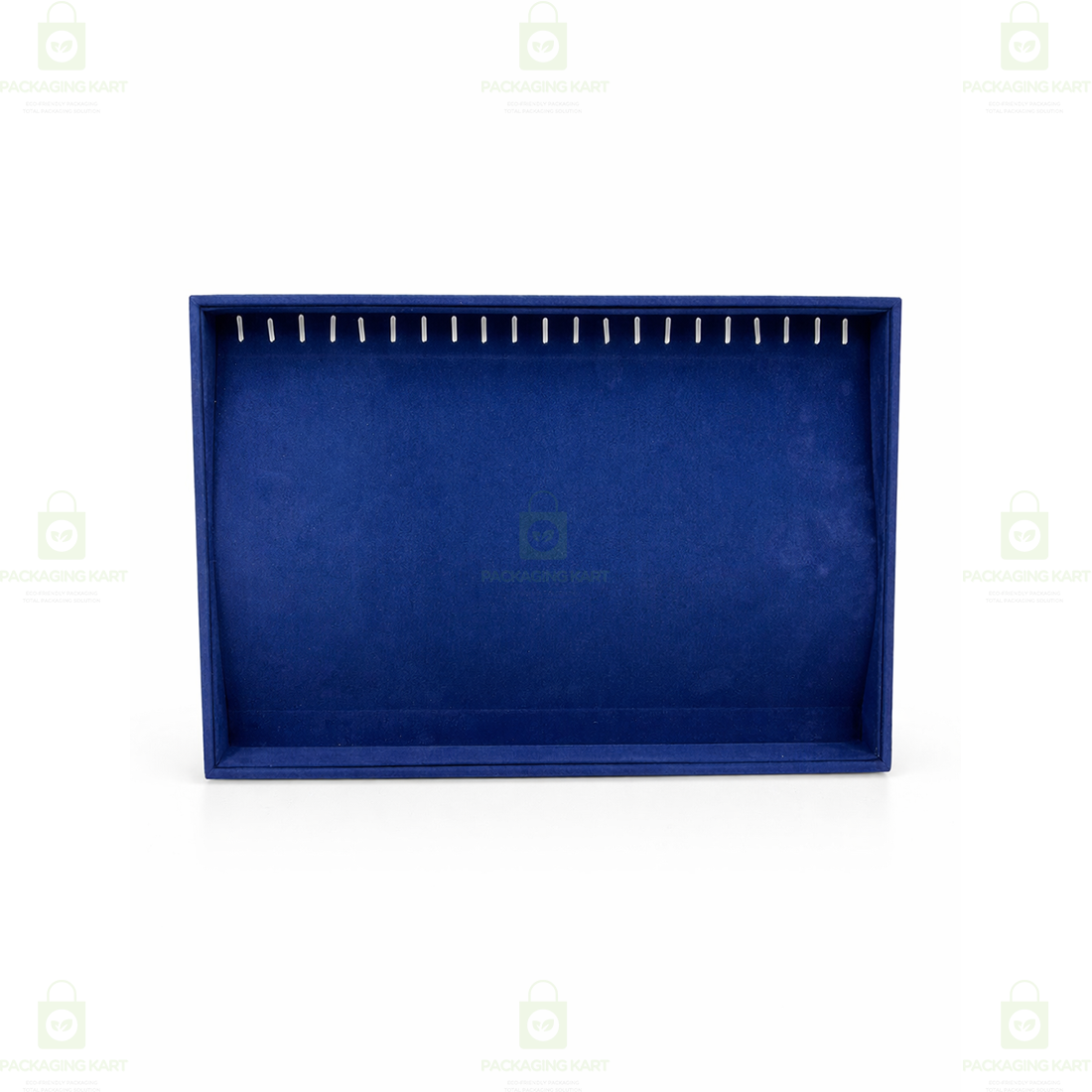 Premium Velvet Wooden Chain Tray for Jewellery Display | Elegant Necklace Organizer