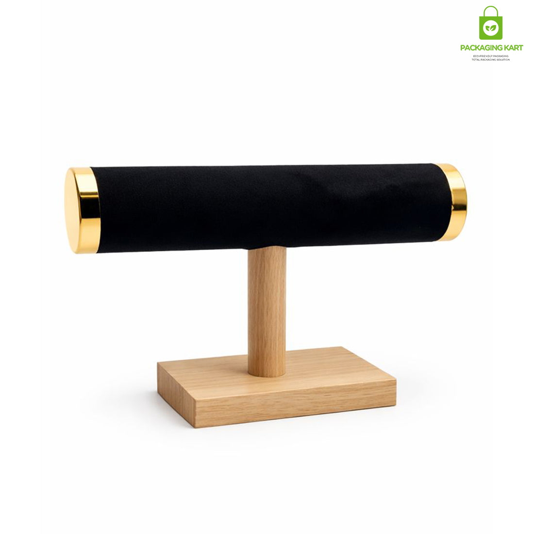 Wooden Velvet Bangles Display Stand – Single Roll Jewellery Organizer