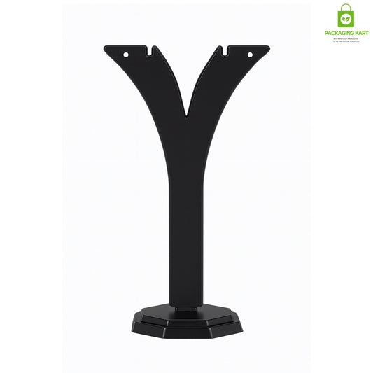 Minimalist Black Earring Holder – Y Shape Jewelry Organizer