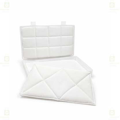 Durable Jewellery Plastic Storage Box with Soft White Cushion Cotton Lining for Protection