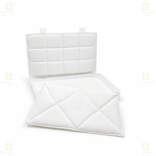 Durable Jewellery Plastic Storage Box with Soft White Cushion Cotton Lining for Protection
