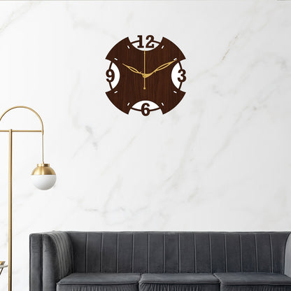 Decorative Wooden Analog Wall Clock for Living Room