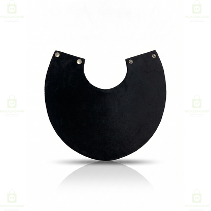 Premium Quality Leather Velvet Foldable Necklace Statue for Jewellery Display | Elegant Necklace Stand