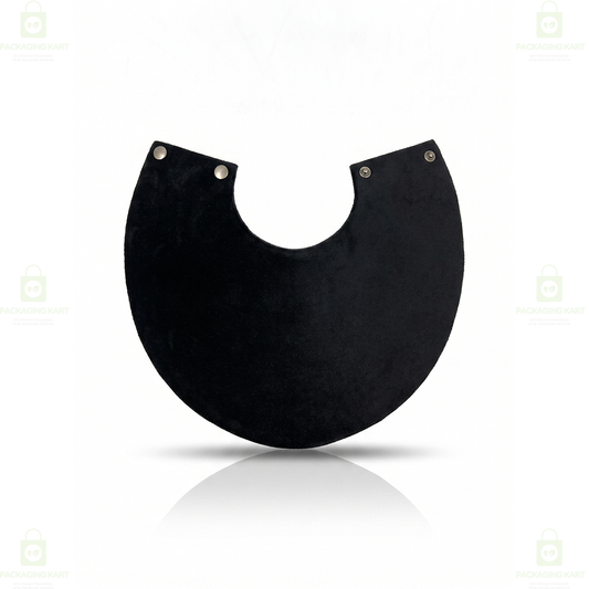 Premium Quality Leather Velvet Foldable Necklace Statue for Jewellery Display | Elegant Necklace Stand