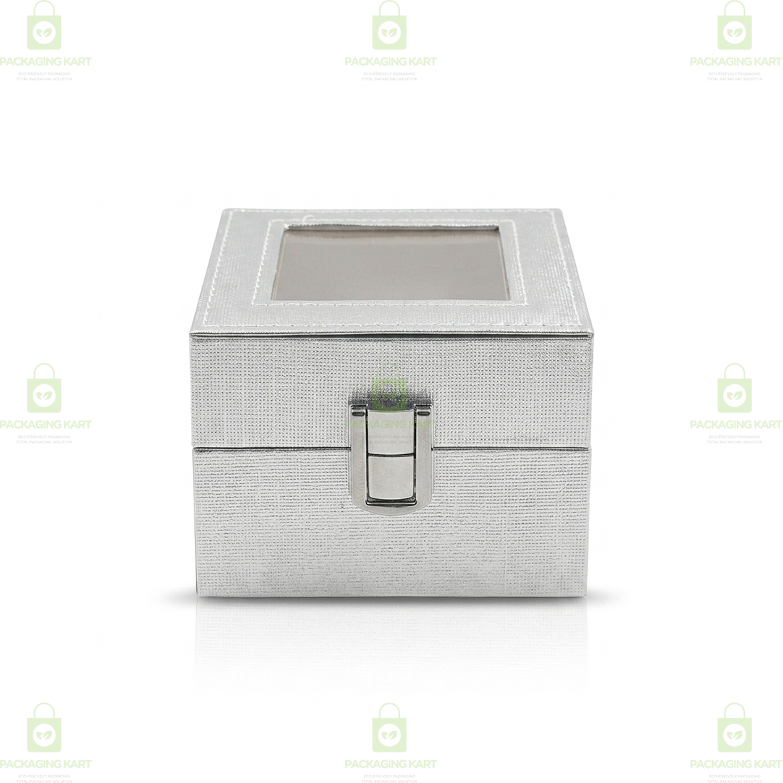 Premium Velvet Watch Storage Box with 2 Compartments – Leather Watch Display Case