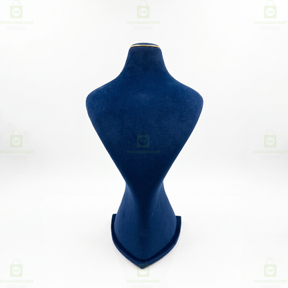 Premium Quality Leather Velvet Necklace Statue for Jewellery Display | Elegant Necklace Stand Holder