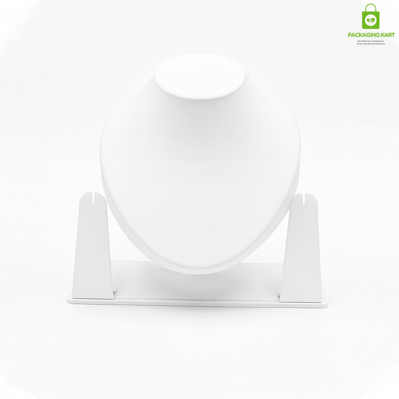 White Plastic Jewellery Display Statue – Elegant Stand for Necklaces