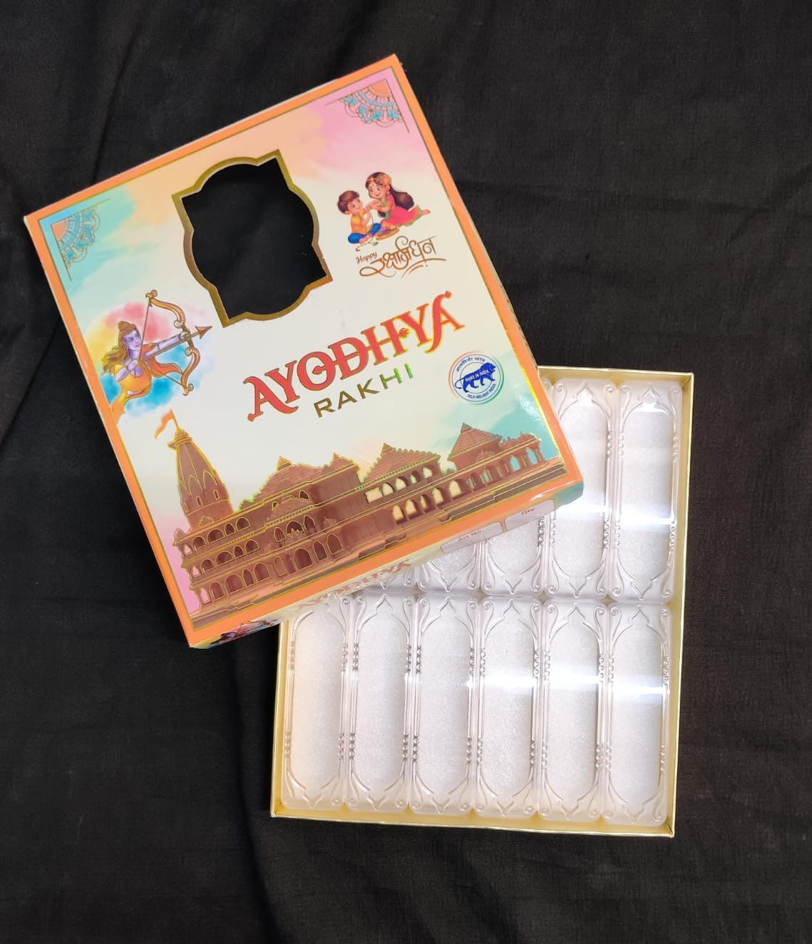 Premium Fancy Rakhi Card and Gift Box Set | Elegant Raksha Bandhan Packaging