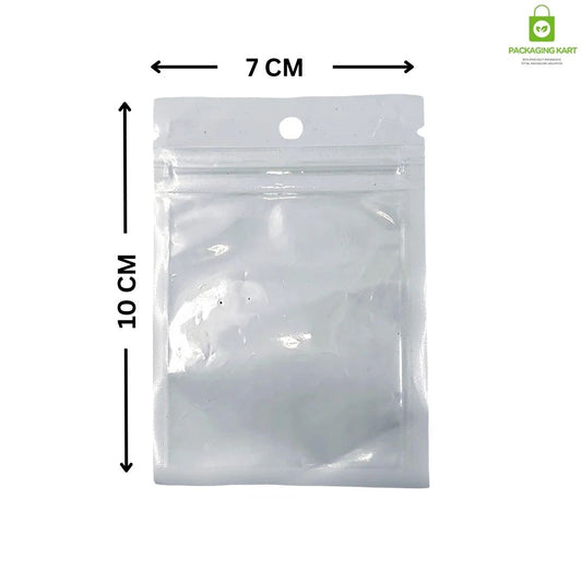 Premium White Zipper Bags for Kitchen Food Storage