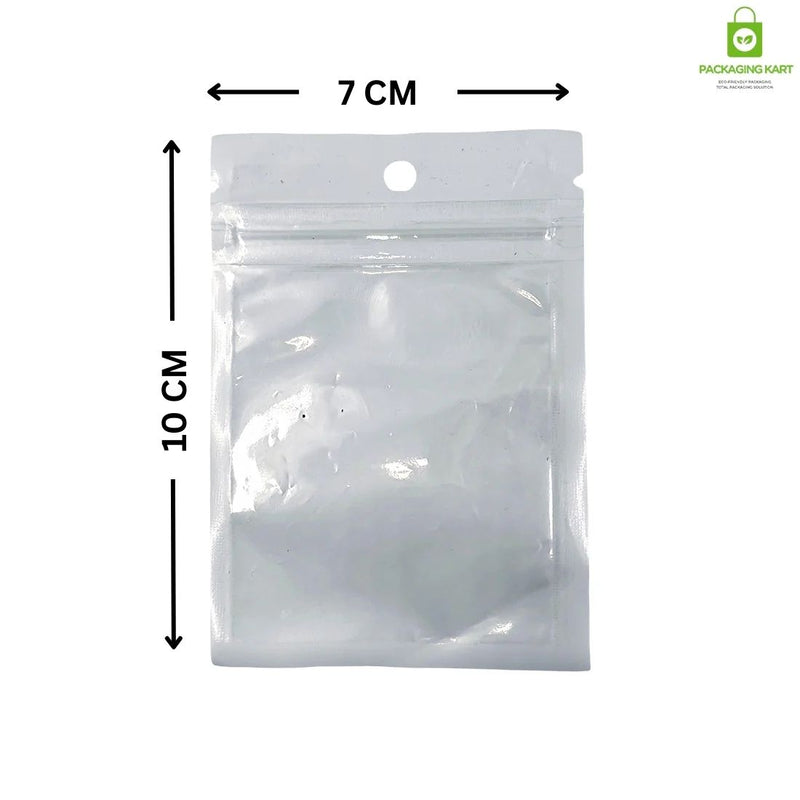 Premium White Zipper Bags for Kitchen Food Storage