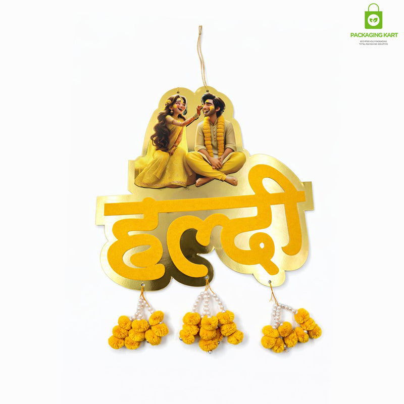 Unbreakable Haldi Mehndi Ceremony Decoration Board for Wedding/Marriage/Shaadi/Shadi Celebration for Haldi Mehandi Ceremony Decoration