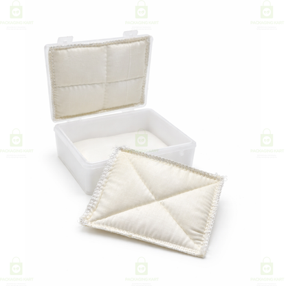 Jewellery Plastic Box with White Cushion Cotton Padding – Anti-Oxidation Jewellery Organizer for Safe Storage