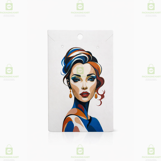 Golden Print Mangalsutra Baby Card | Jewellery Display & Packaging Card