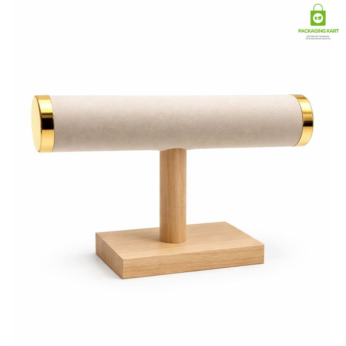 Wooden Velvet Bangles Display Stand – Single Roll Jewellery Organizer