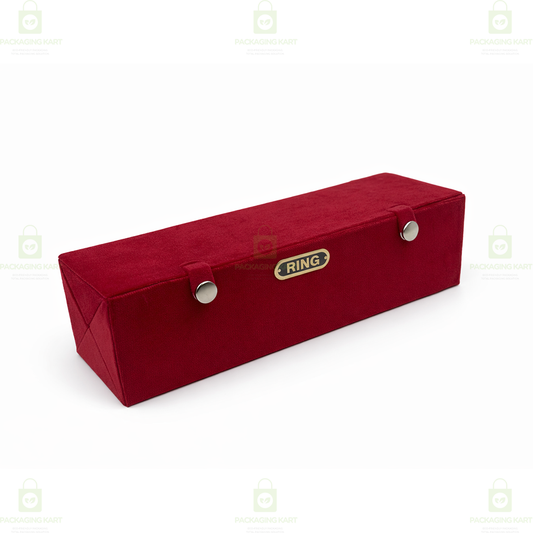 Velvet Ring Storage Box – 16 Compartment Jewelry Organizer