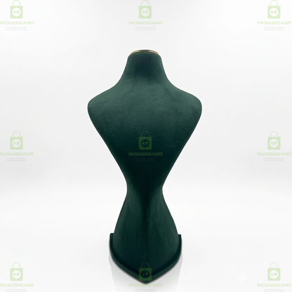 Premium Quality Leather Velvet Necklace Statue for Jewellery Display | Elegant Necklace Stand Holder