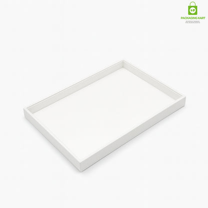White Colour Fancy Jewellery Tray for Rings, Earrings & Chains
