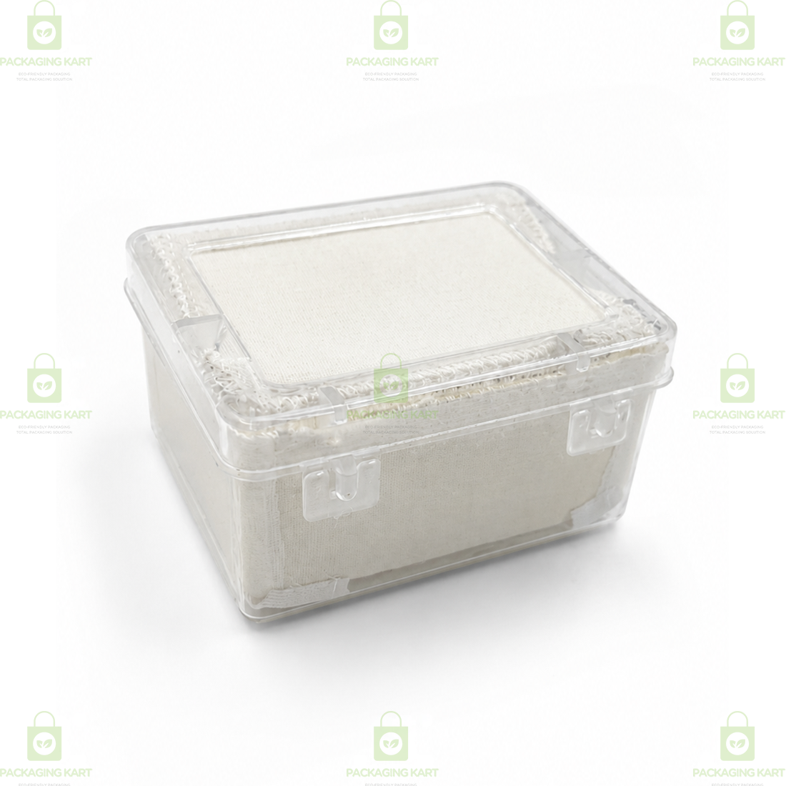 Multipurpose Plastic Jewellery Box with White Cushion Cotton Padding for Rings, Chains & Earrings
