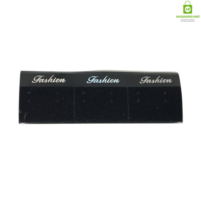 Elegant Blue Velvet Earrings Display Card for Retail & Gifting