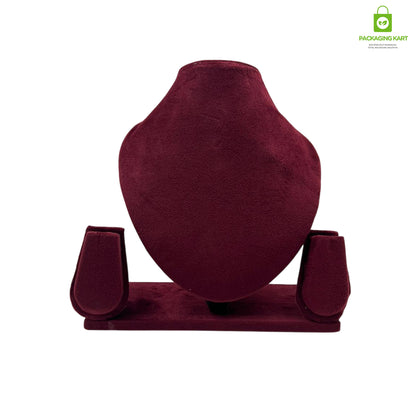 Red Velvet Jewellery Display Statue – Professional Presentation