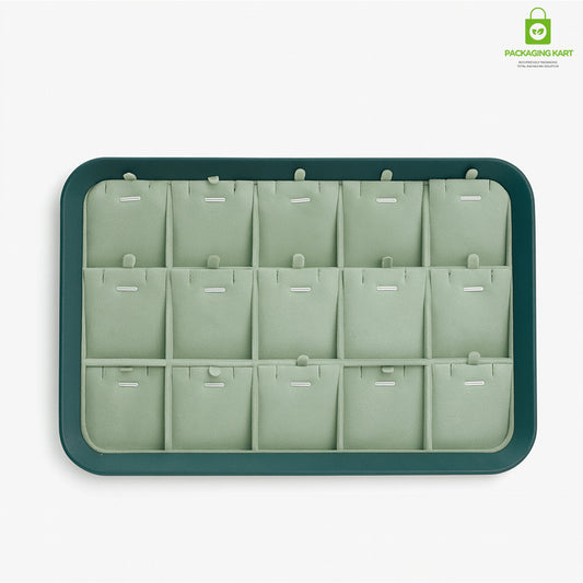 Premium Green Pendant Chain for Jewellery Tray & Necklace Storage