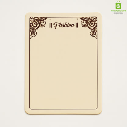 Elegant Cream Fashion Jewellery Set Card – Necklace & Earrings Holder