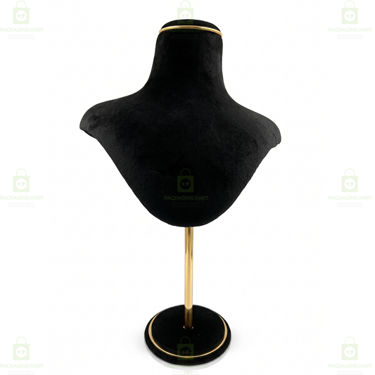 Premium Quality Velvet Foldable Jewellery Necklace Stand | Elegant Necklace Display Holder