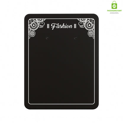 Fashion Jewellery Set Card in Black for Elegant Packaging