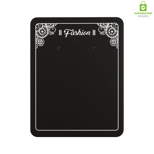 Fashion Jewellery Set Card in Black for Elegant Packaging