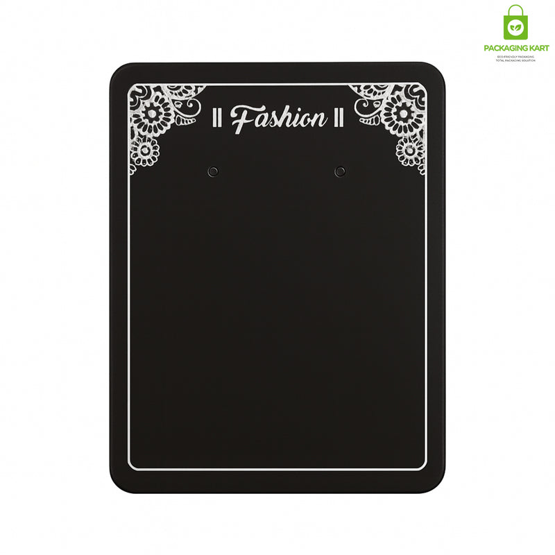 Fashion Jewellery Set Card in Black for Elegant Packaging