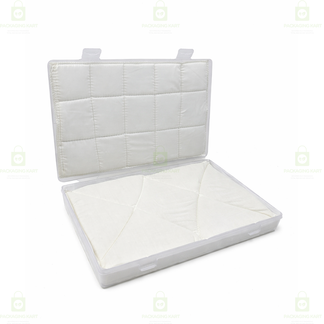 Protective Jewellery Plastic Box with White Cushion Cotton Padding for Safe Jewellery Storage