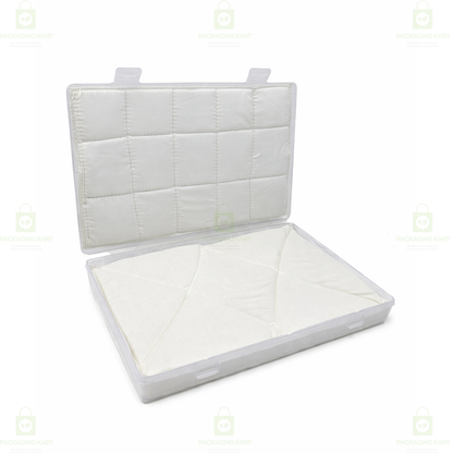 Protective Jewellery Plastic Box with White Cushion Cotton Padding for Safe Jewellery Storage