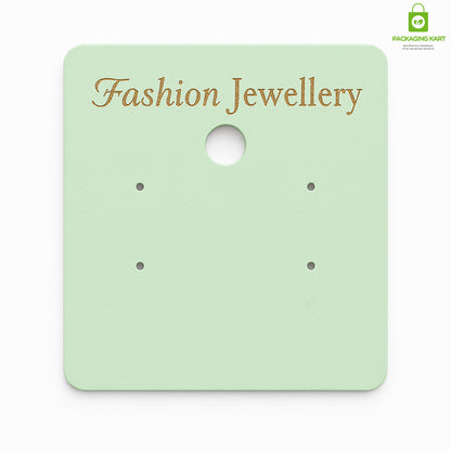 Green Stud Earrings Display Cards – Clean & Minimalist Jewelry Holder