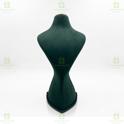 Premium Quality Leather Velvet Necklace Statue for Jewellery Display | Elegant Necklace Stand Holder