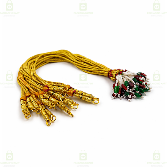 Gold Plated Jewellery Set with Adjustable Dori for Women & Girls