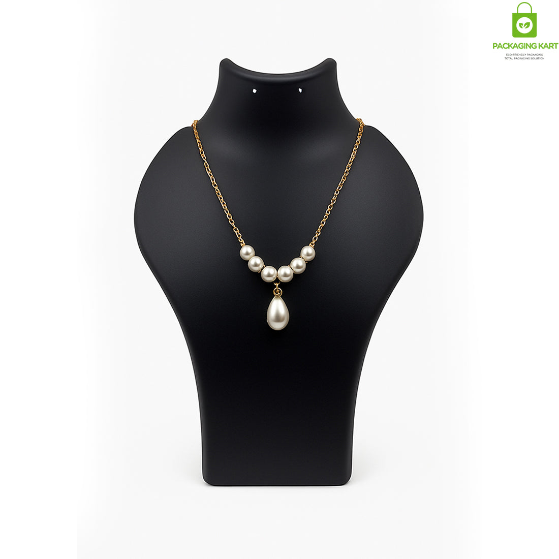 Black Plastic Fibre Jewellery Display Statue – Elegant Neck Stand