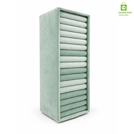 2 in 1 Rotated Jewellery Set with Chain, Bangles & Rings for Women