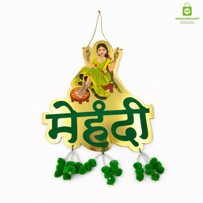 Mehndi Door Board for Home & Wedding Decorations | Themed Door Decor for Party, Celebration, and Wedding Events